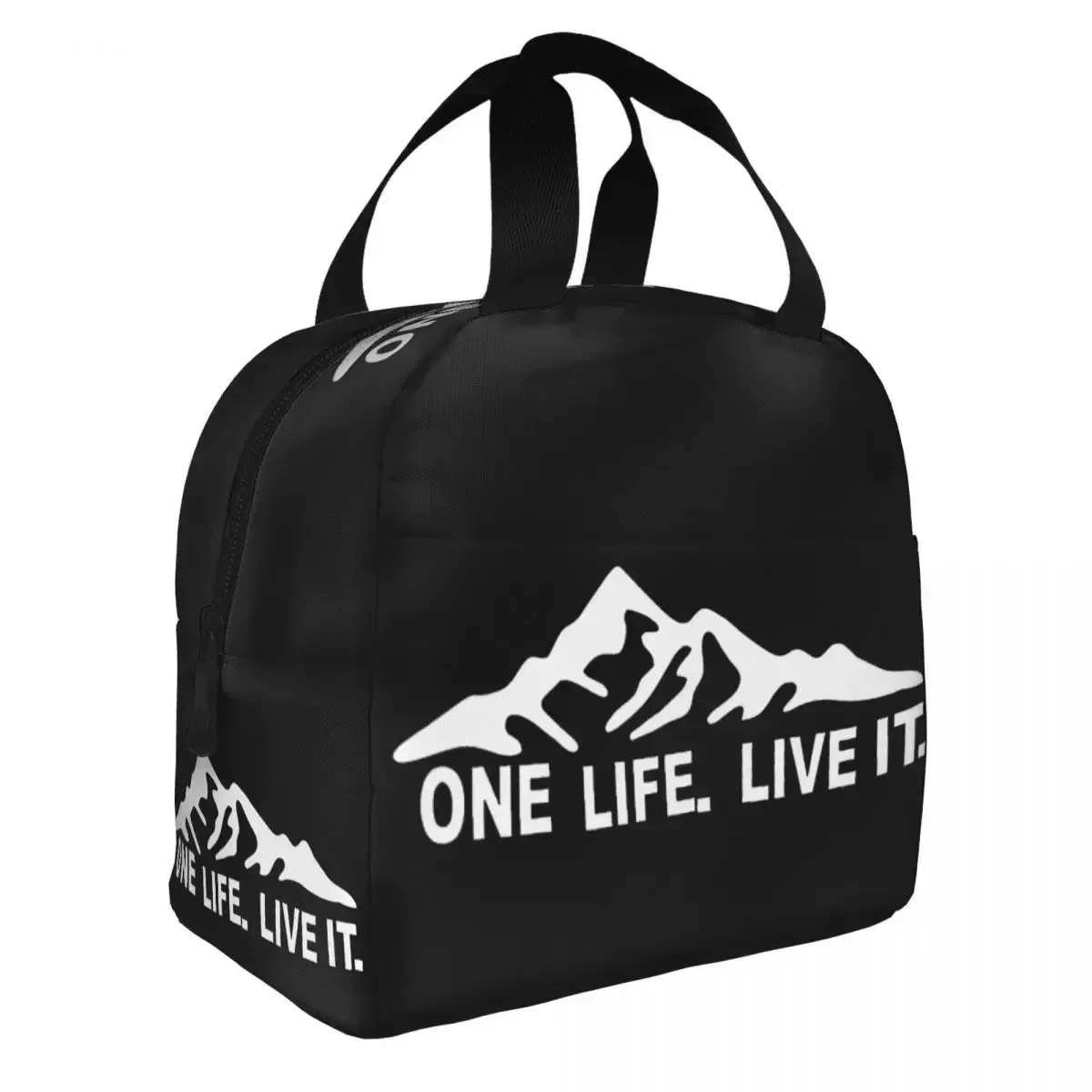 Custom One Life Live It Lunch Bag Thermal Cooler Insulated Lunch Box for Women Kids School Work Picnic Food Tote Bags