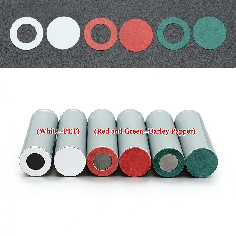 Green/Red/White 18650 21700 26650 Battery Insulated Gaskets Fish Paper Adhesive Pads Cell Insulation Sticker for Li-ion Pack