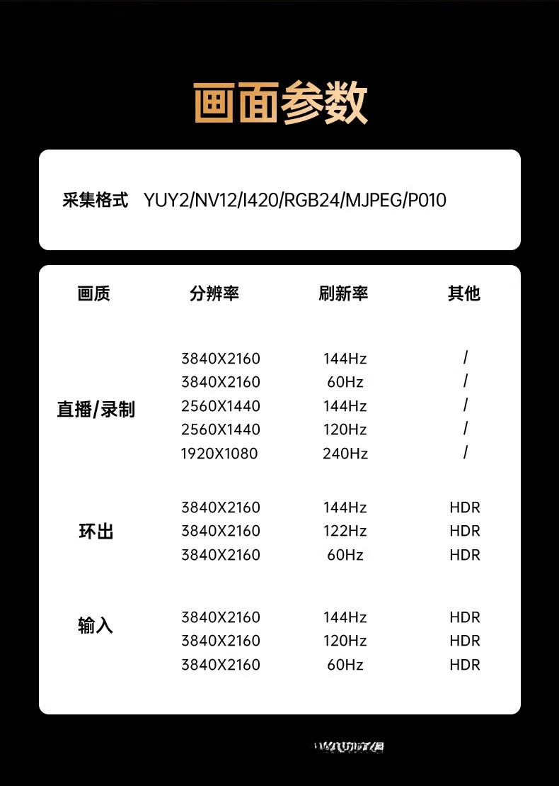 High definition capture card, console game, compatible camera and other professional events live capture painting TH57