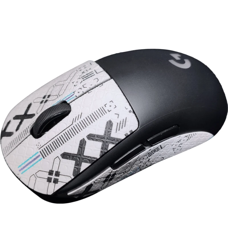 Cinta de agarre para ratón, pegatina antideslizante de piel de lagarto para sudar para Logitech GPRO Wireless Gaming Mouse, cinta antideslizante de absorción de sudor