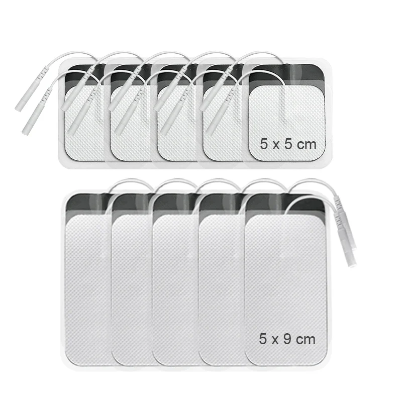 

Physiotherapy TENS Unit Electrodes Pads Muscle Stimulator Conductive Gel Reusable Replaceable Patch Self-Adhesive Massager Pads