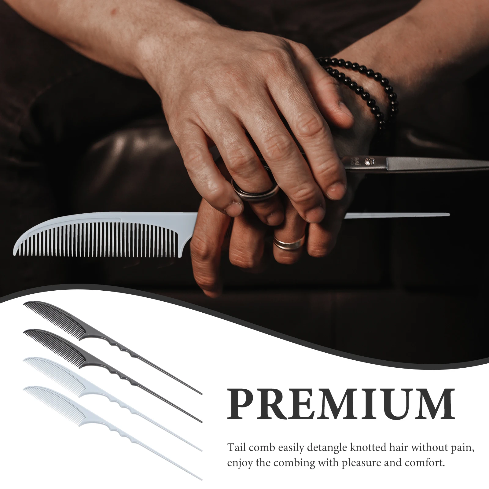 

4 шт., расческа для салона, расчески для укладки волос, расческа для стрижки волос, профессиональный парикмахерский инструмент для ежедневного использования, вечеринка