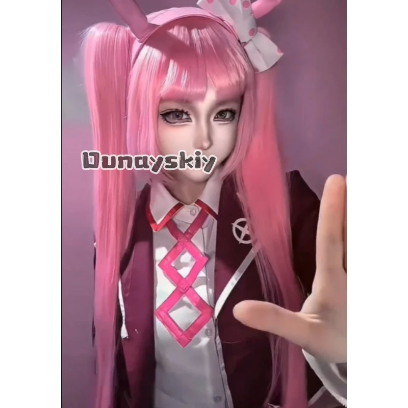 costume-de-cosplay-kotoko-dangann-ronppaa-ultra-despair-ks-23utsugigi-jeu-d'anime-perruque-rose-kawaii-robe-jk-uniforme-scolaire-halloween