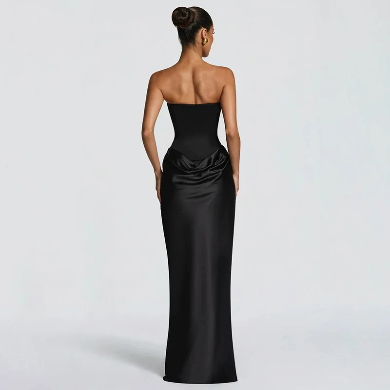2026 Sommer Neues Elegantes Ärmelloses Figurbetontes Kleid für Damen mit Bandverzierung Formelles Bodycon-Kleid – Detail 25