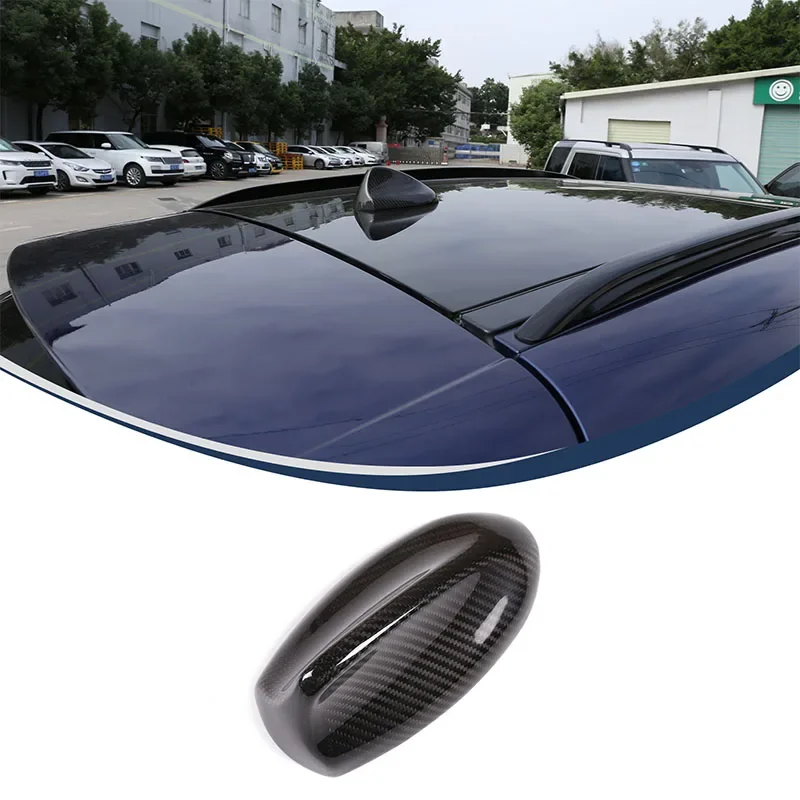 

cheya Hard Real Carbon Fiber Car Shark Fin Antenna Cover for Alfa Romeo Giulia/Stelvio 2017-2020 Exterior Accessories 1 Pcs