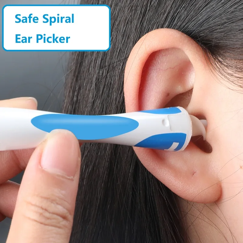 Silicone Spiral Ear Cleaner Ear Pick Earwax Remover Comfortable Ear Tool Silicone Spoon Hearing Aid Care Tools