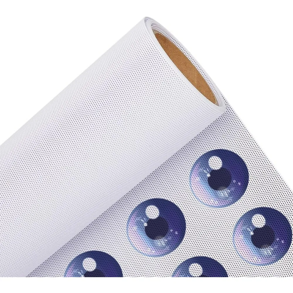 

Меховая сетка для глаз 78,7x11,8 дюйма, белая пластиковая сетка из ПВХ толщиной 0,45 мм, водонепроницаемая сетка для печати для пуха, реквизит для косплея