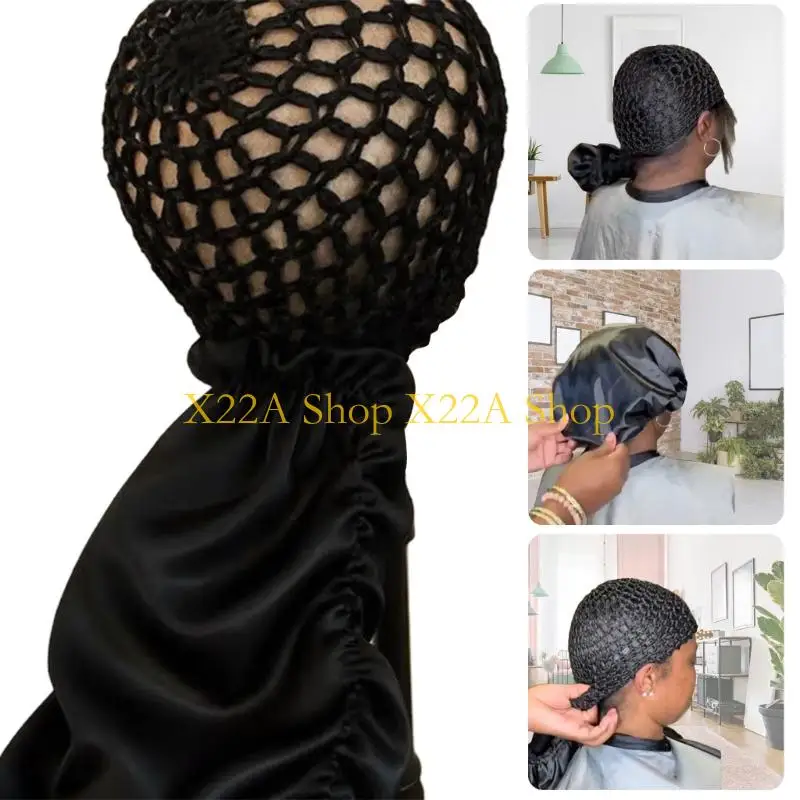 Unique Nighttime Hair Bonnet Adjustable Comfort For Curly Natural Braids Compact Design Promotes Healthy Hair Growth