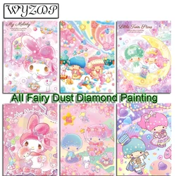Cartoon 100% Fairy Dust Diamond Painting Art Full Diamond Embroidery Gem Cross Stitch Diamond Art Fairy Dust Crystal  Home Decor