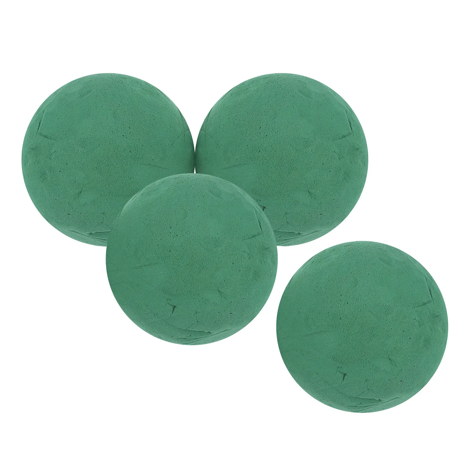 

4Pcs Green Round Floral Foam Spheres Floral Arrangement Holder Wet Dry Flower Mud Base for Wedding Party Home Decoration