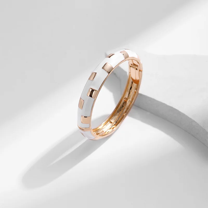 Minimalist Drip Oil Alloy Cuff Bracelet for Women\'s Jewelry Festive Gift Dropshipping