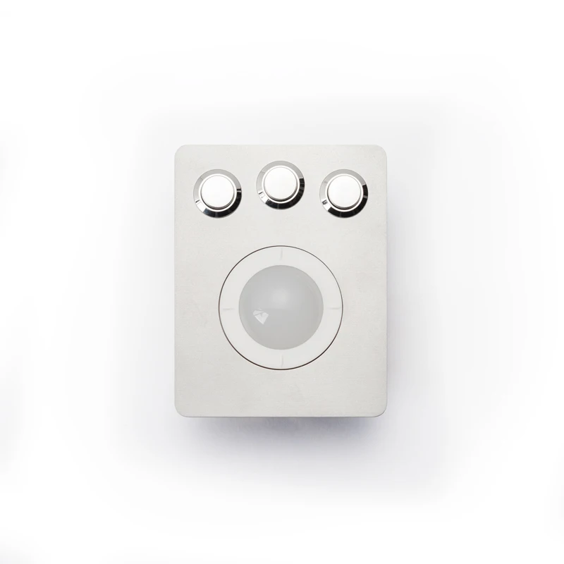 Embedded Mechanical Medical Trackball Mouse USB PS2 Panel Mounted 36mm Plastic Ball Industrial Pointing Device Anti-static