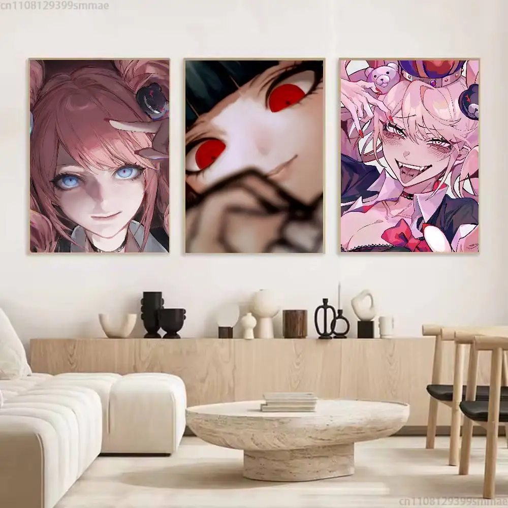 D-Danganronpa Poster Fancy Poster Wall Sticker for Living Room Bar Vintage Decorative Painting