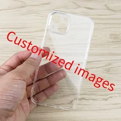 Transparent Customized Phone Case For iPhone 7 8 Plus X XR XS 11 12 13 14 15 16 Mini Pro Max SE Cartoon Animal Mobile Soft Cover