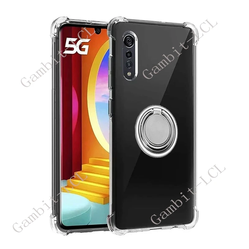 Für LG Velvet 5G 2020 6,8 "LM-G900N LM-G900 LM-G900EM Zurück Ring Halter Halterung Telefon Fall Weiche Original Stoßfest abdeckung – Detail 3