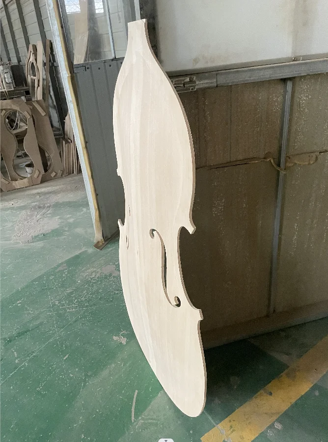 High quality 3/4 and a half product bass body, 100% handmade, unfinished spruce panel on the back, with side