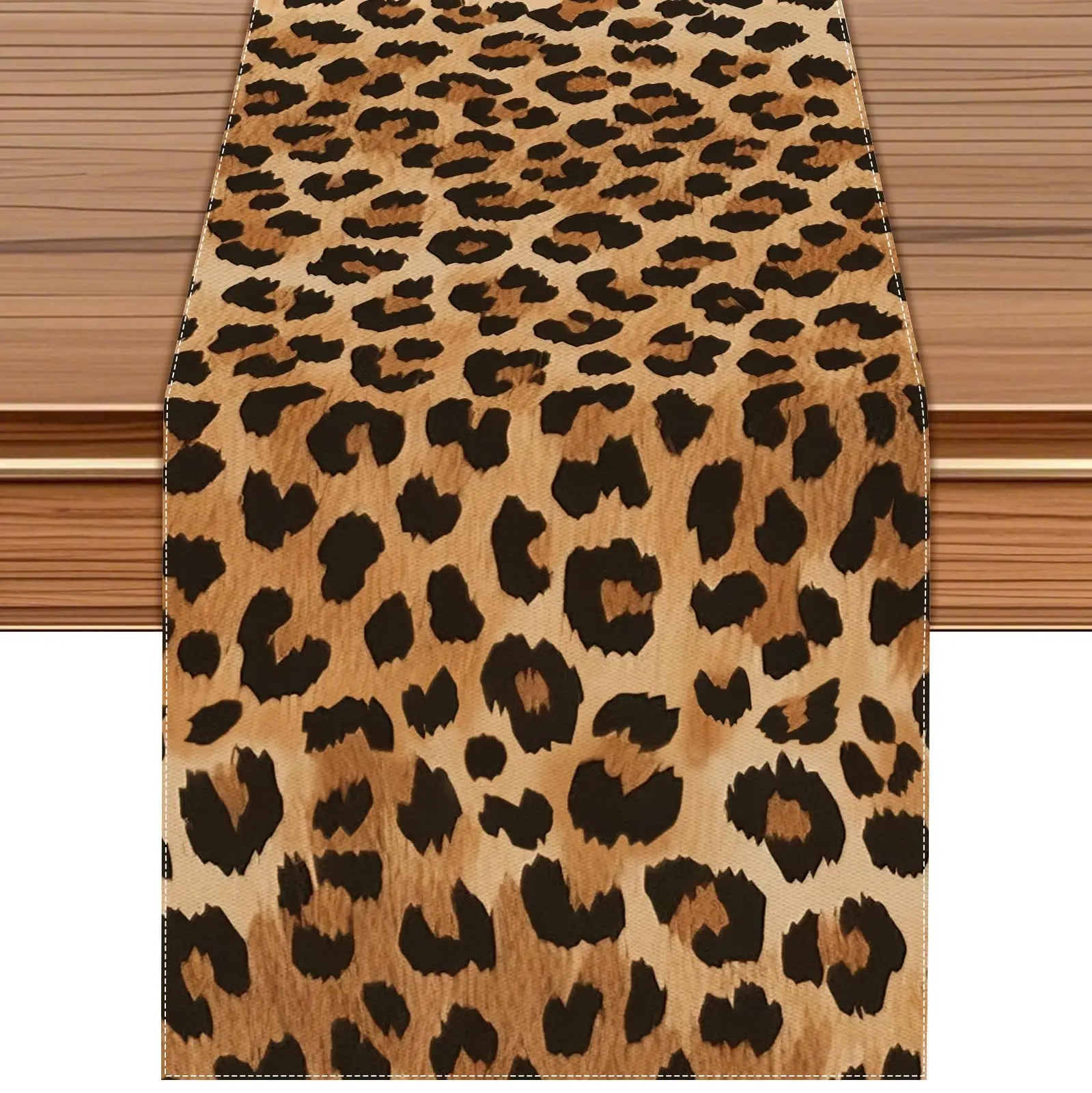 

Скатерть с леопардовым принтом | Украшение обеденного стола с животным узором, плоская печать