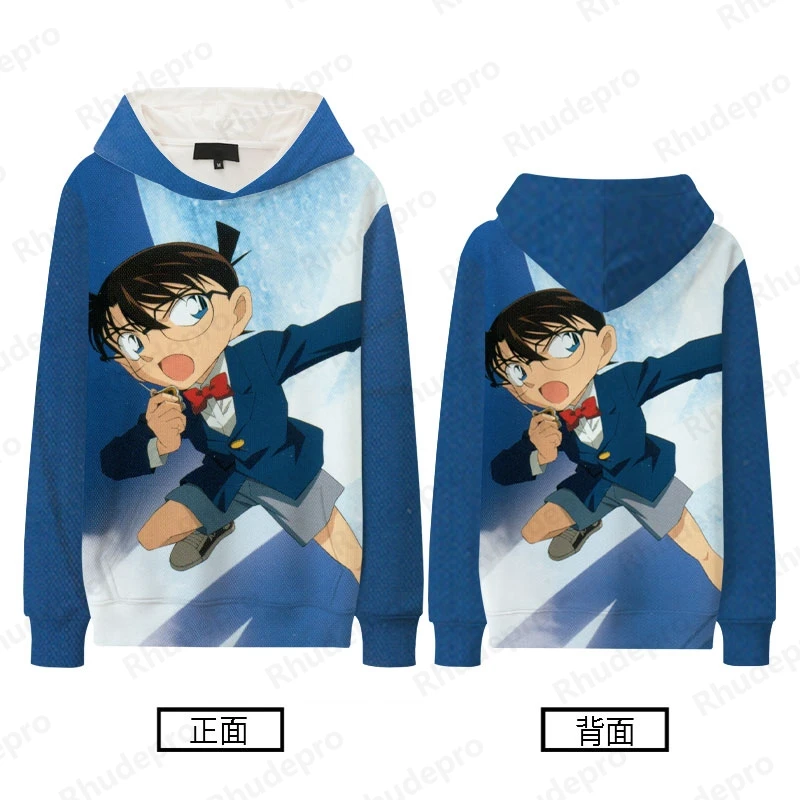 2024 Japanese Detective Conan And Hooded Hoodie Men Women Boy Strange Thief Kidu Kudo Shinichi Hakuhara Ai Clothes Tide