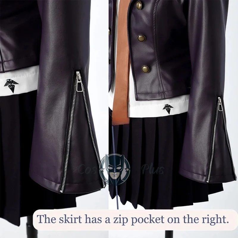 زي كيريجيري كيوكو التأثيري المطرز من جلد البولي يوريثان عالي الجودة لعيد الميلاد والهالوين زي الارتداء اليومي