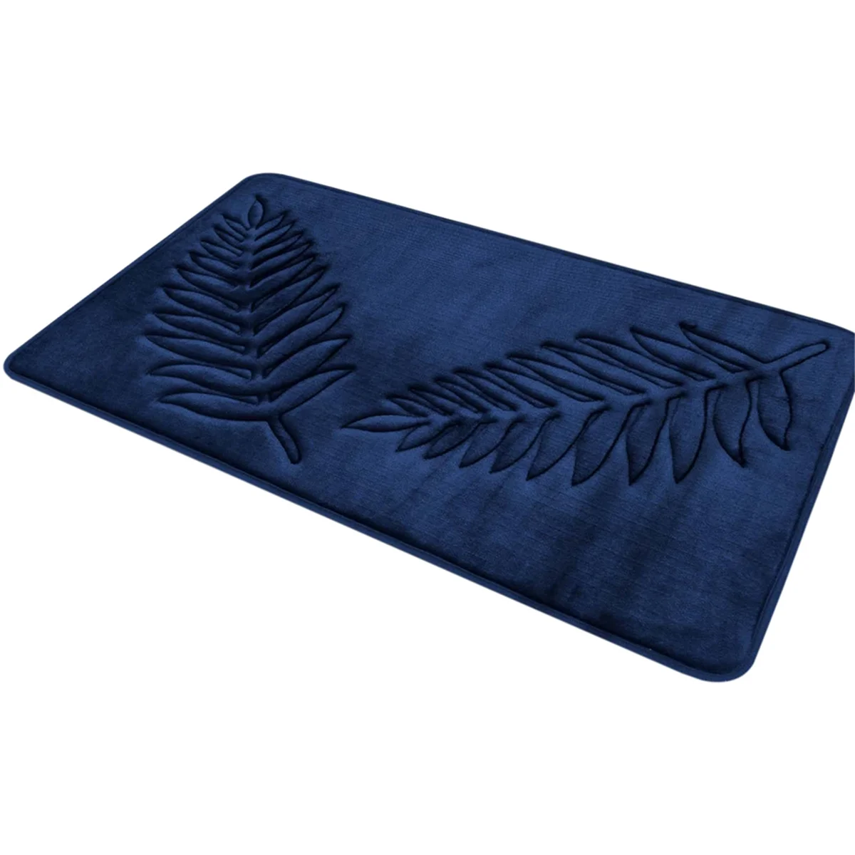 Memory Foam Bath Rugs Leaf Bath Mat Non-Slip Strong Water Absorbent Microfiber Bath Mat Rug Water Absorbent Bath Rugs