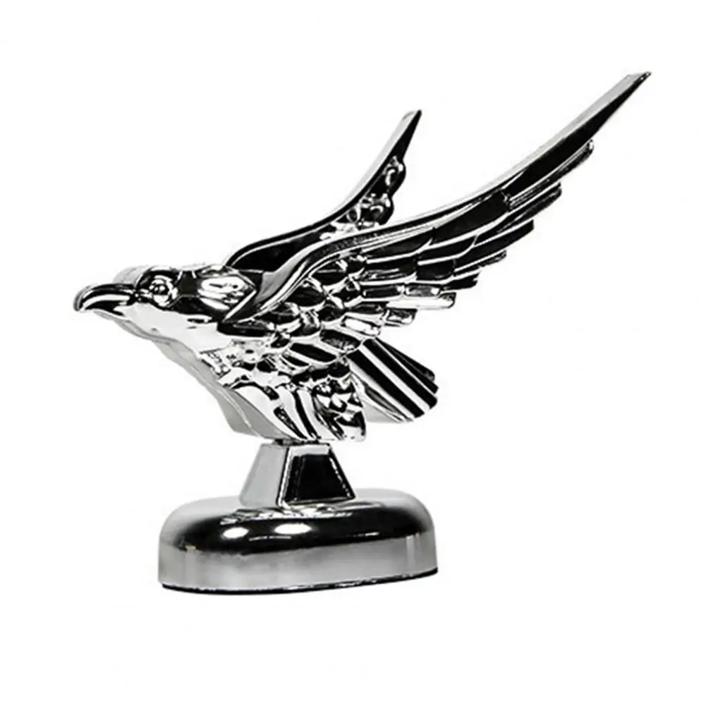 3D Eagle Car Hood Ornament Emblem Self-Adhesive Automotive Auto Truck Front Hood Animal Decoration Car Supplies