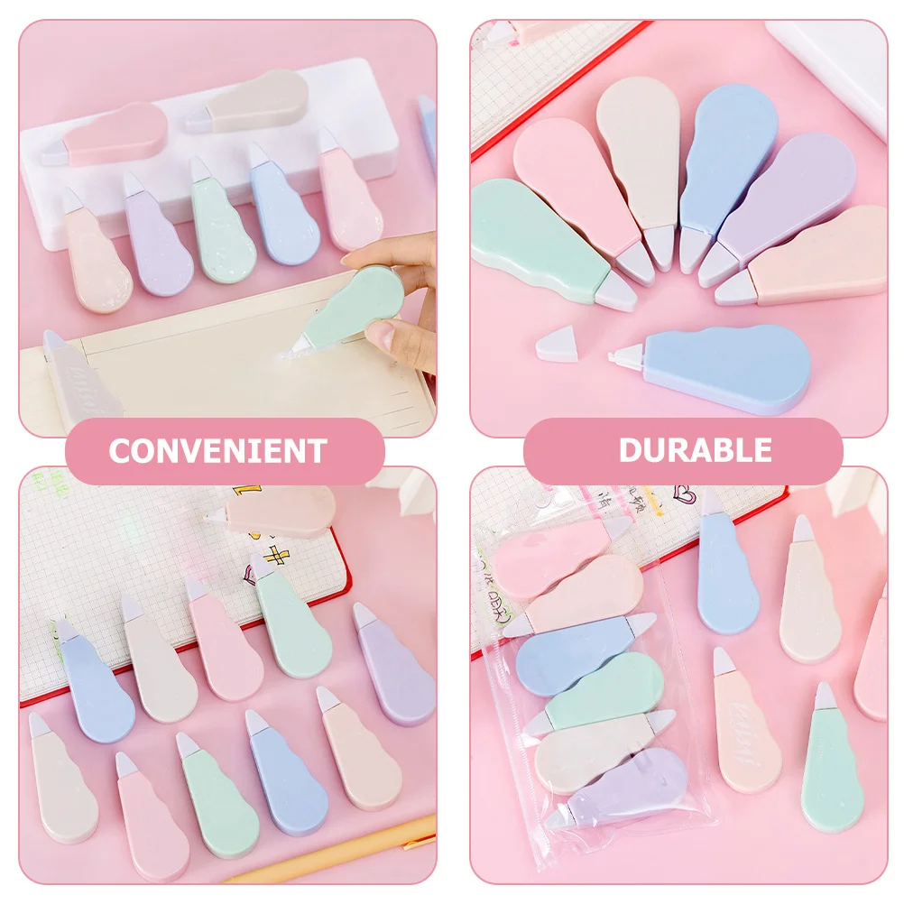 12Pcs Small Correction Tapes Perfect Workmanship Easy Slide Cover Mistakes Without Extra Scratches Cute Correction Tape