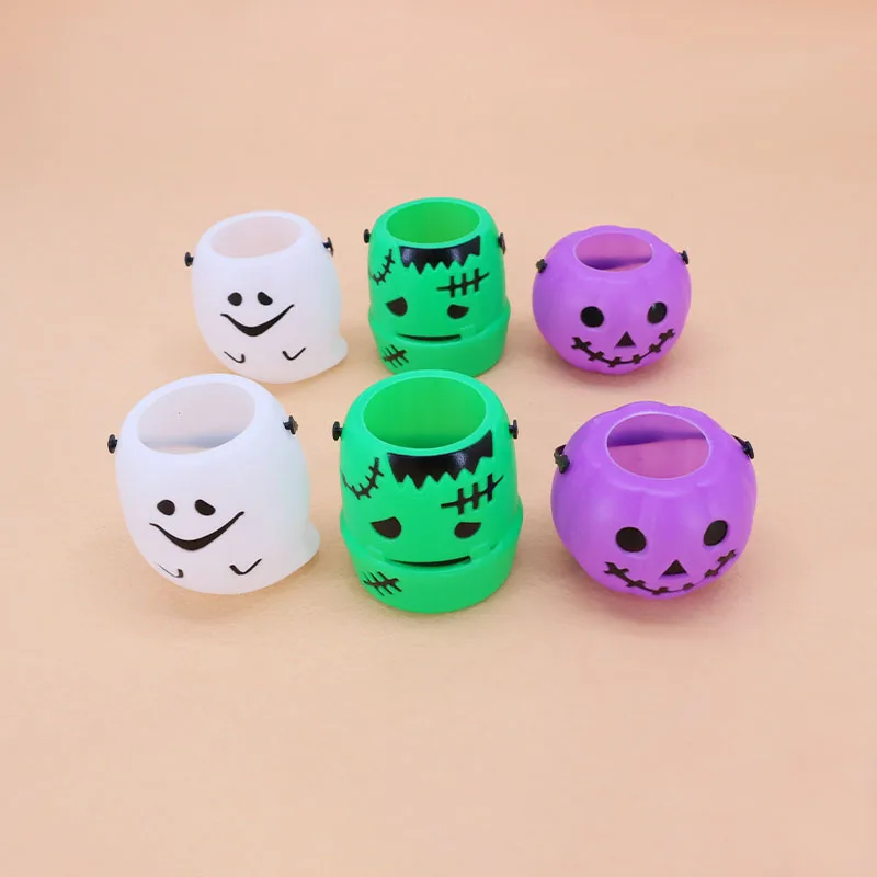 Novelty Funny Halloween Pumpkins Ghosts Candy Buckets Creative Sweet Candy Buckets Kids Trick Or Treat Toys Decoration Supplies