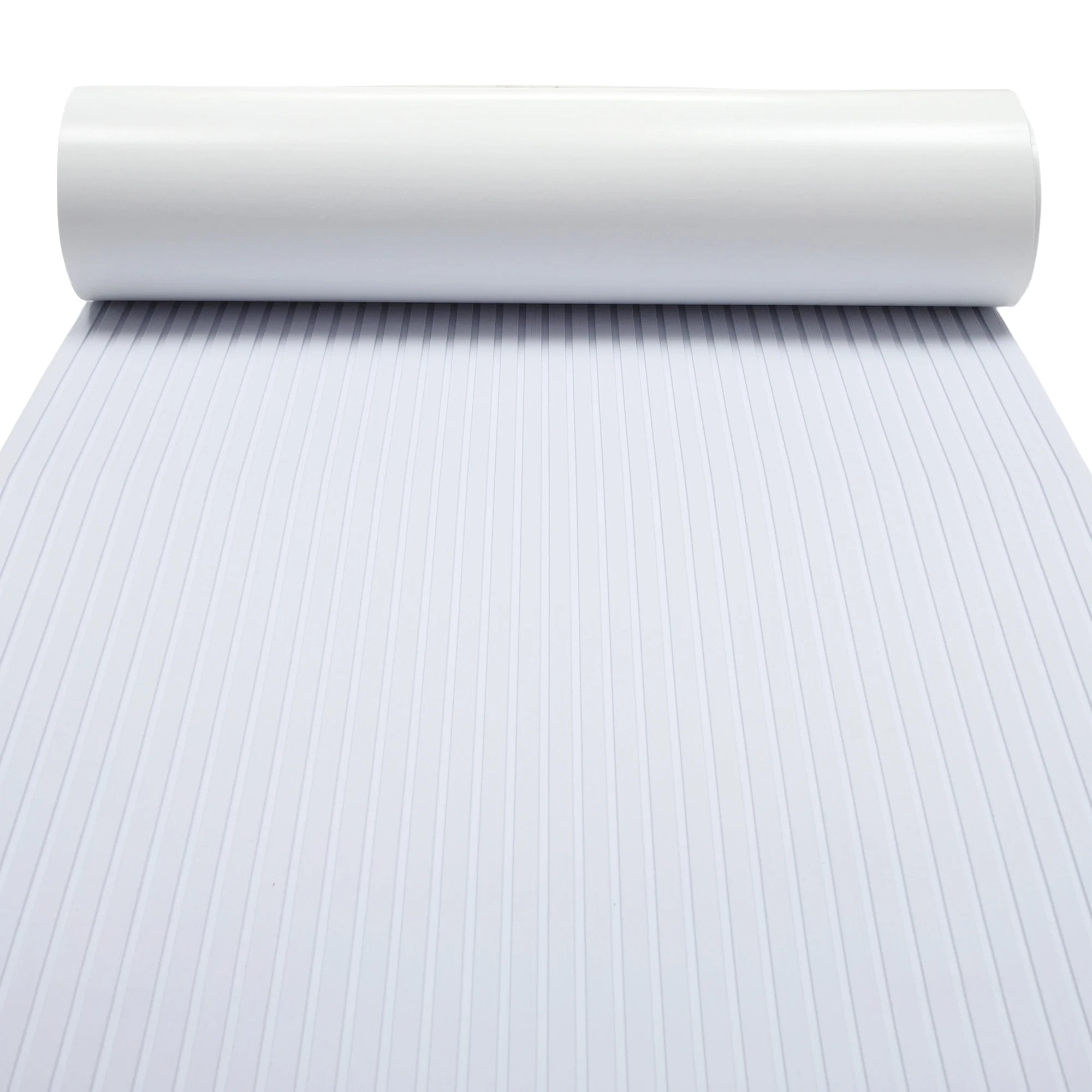 UXCELL 244x40 EVA Foam Teak Floor Mat 6mm Thick Anti-Slip Self-Adhesive Pad Waterproof Marine Carpet for Boat Deck White