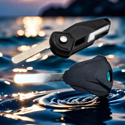 Motorcycle Key Embryo Uncut Modification Black Shell Blanks Cutter Cover For LONCIN VOGE 500R 500 R 300 300R 300RR RR 300AC AC