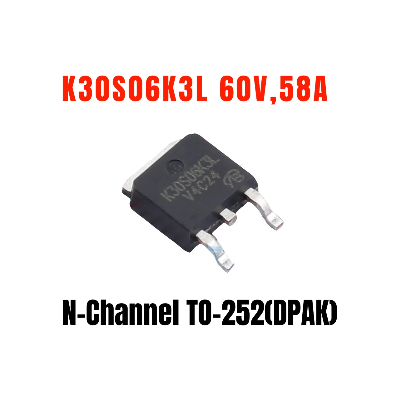 1PCS New Original K30S06K3L Substitute IRF60R217 AP50N06D 50N06 TO-252(DPAK) MOSFET N-Channel,60V,58A,10mR