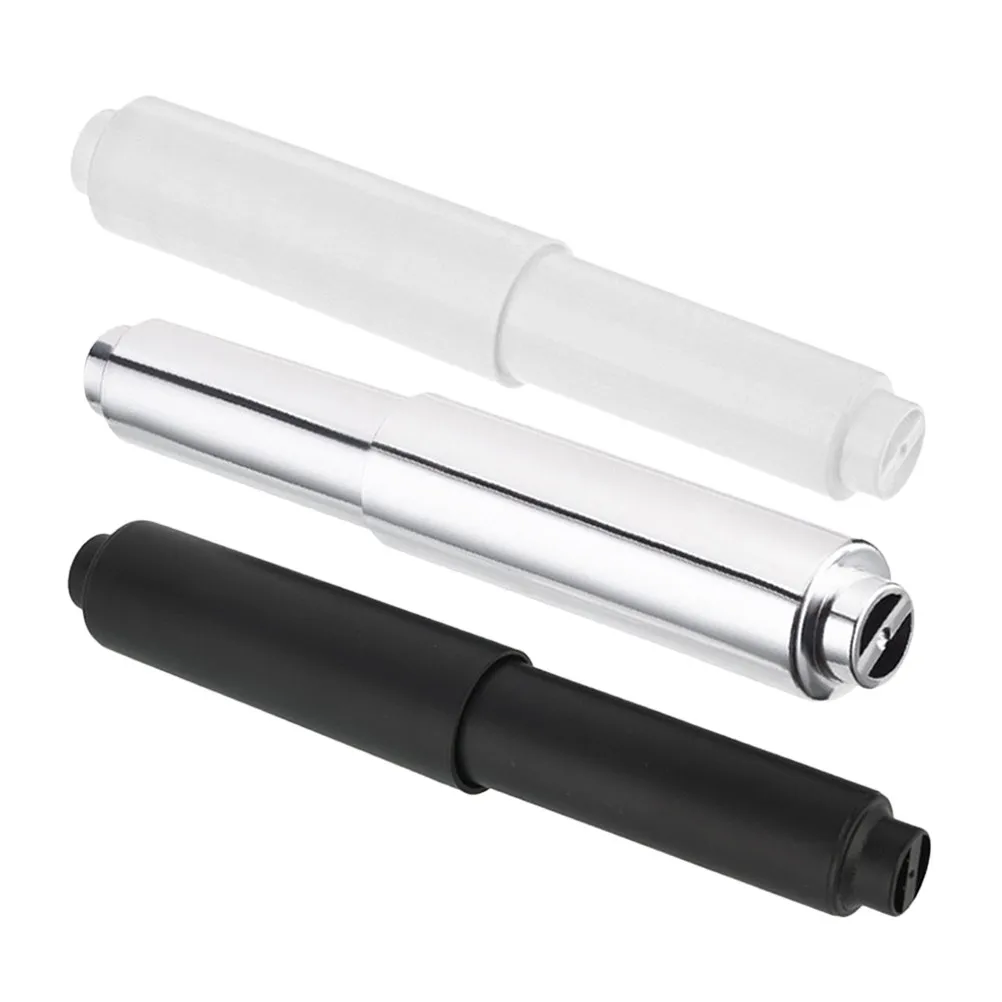 

3Pcs Toilet Paper Replacement Rods Heavy Duty Stainless Steel ABS Adjustable Spring Loaded Roller for Bathroom Tissue Holder