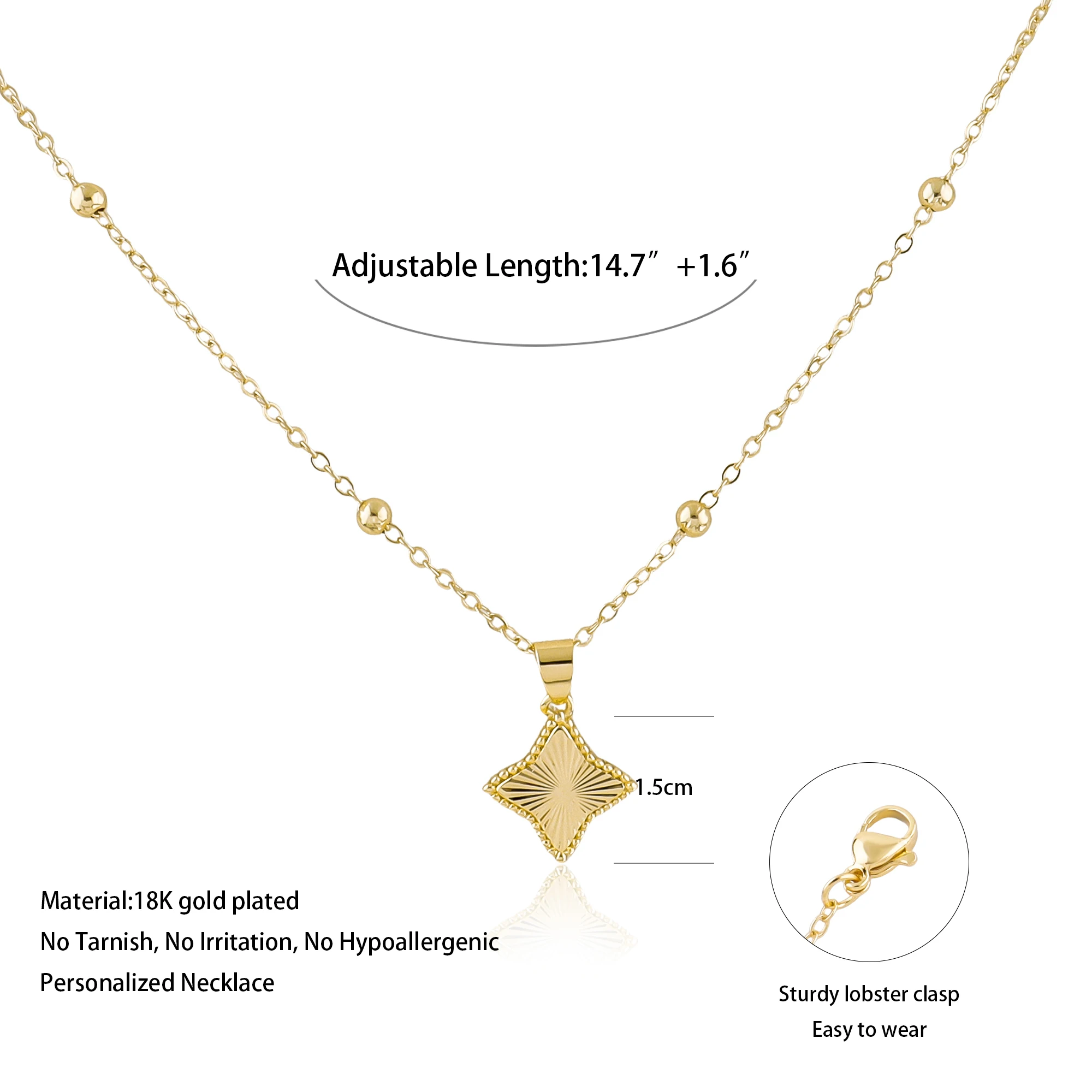 Romantisches 2-teiliges Schmuckset mit Anhänger, Halskette und Ohrringen, perfekt für Frauen, Bräute, Hochzeiten, Geschenke und Mädchen-Geburtstage – Detail 15