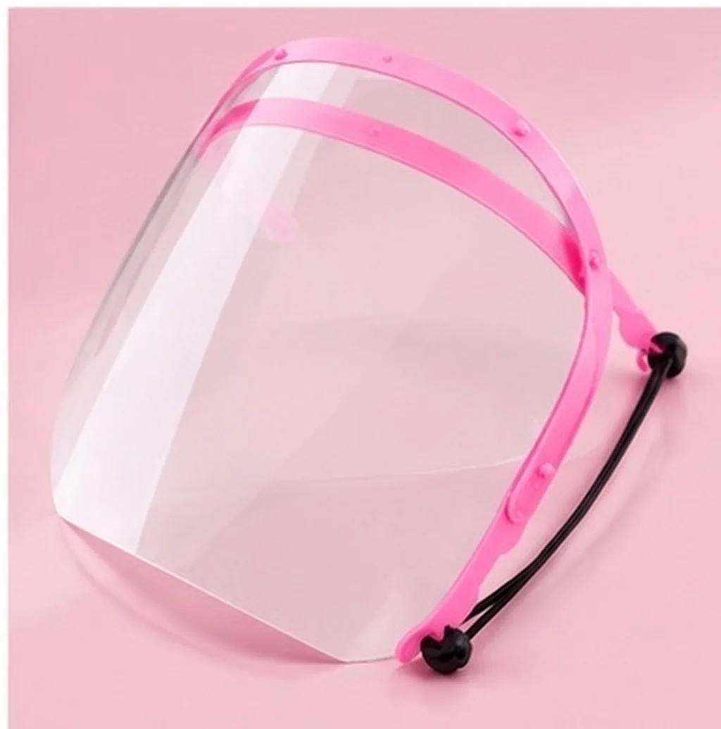 2Pcs Clear Cooking Face Mask Anti-Fog Protective Face Shield Adjustable Headband Full Coverage Reusable Transparent