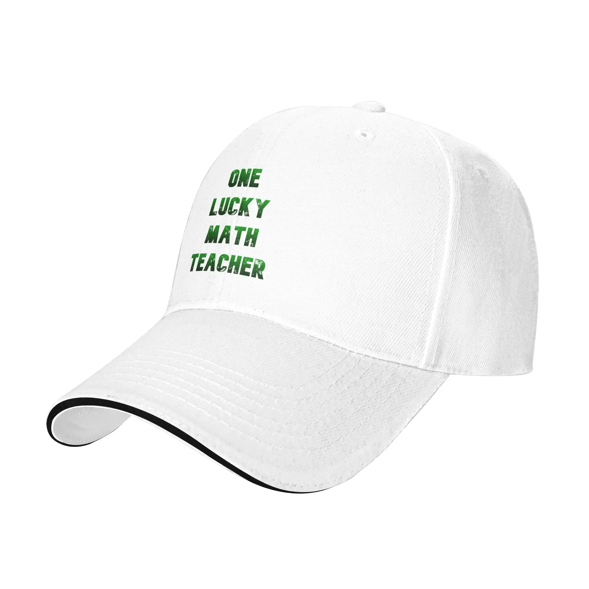 One Lucky Math Teacher Miamis Summer Baseball Caps For Womens  Printing Female Beach Coquette Hat Trucker Cap