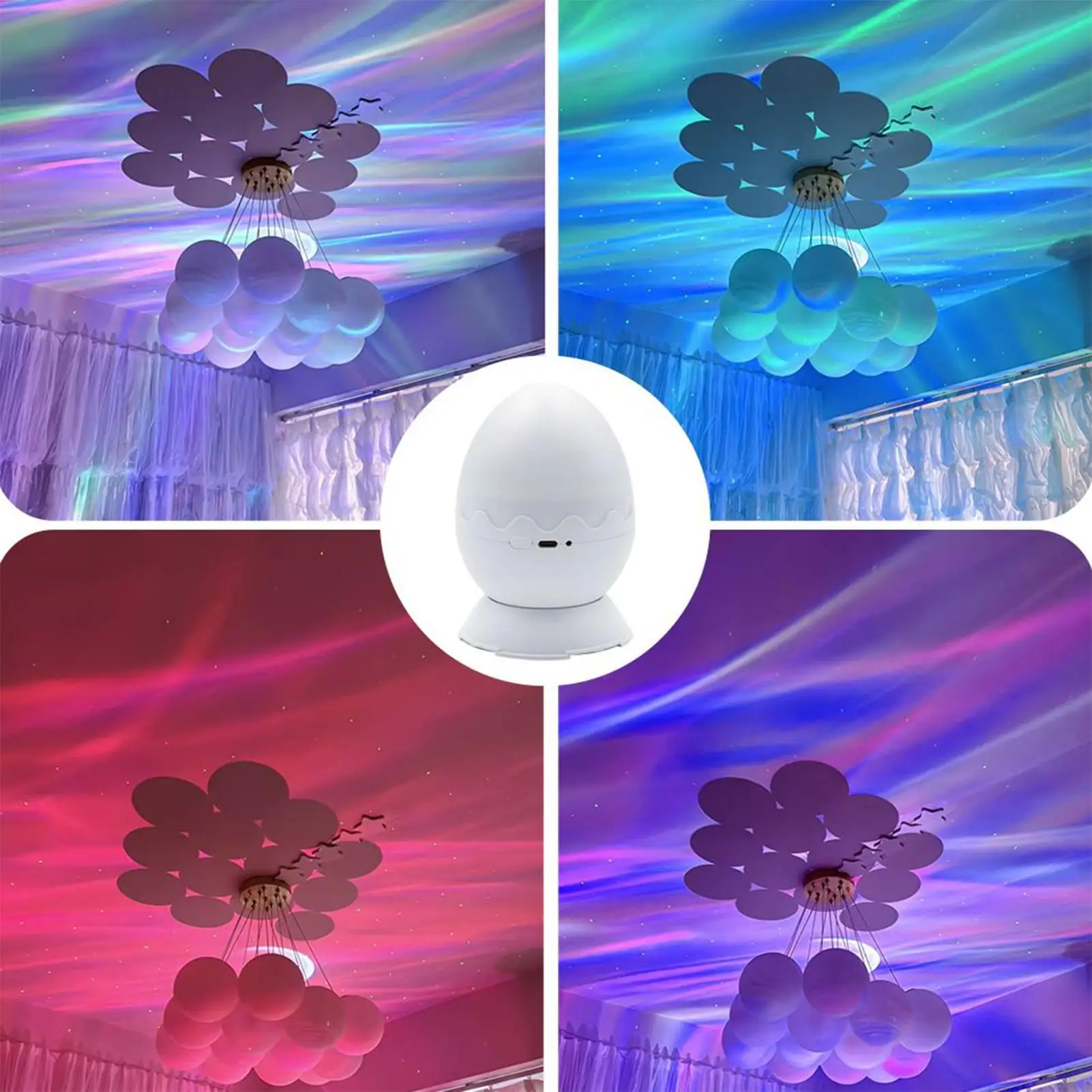 Kids Night Light Projector Dinosaur Egg Shaped Lamp Night Light Projector For Kids Room For 3-12 Years Old Teen Boys Baby Dorm