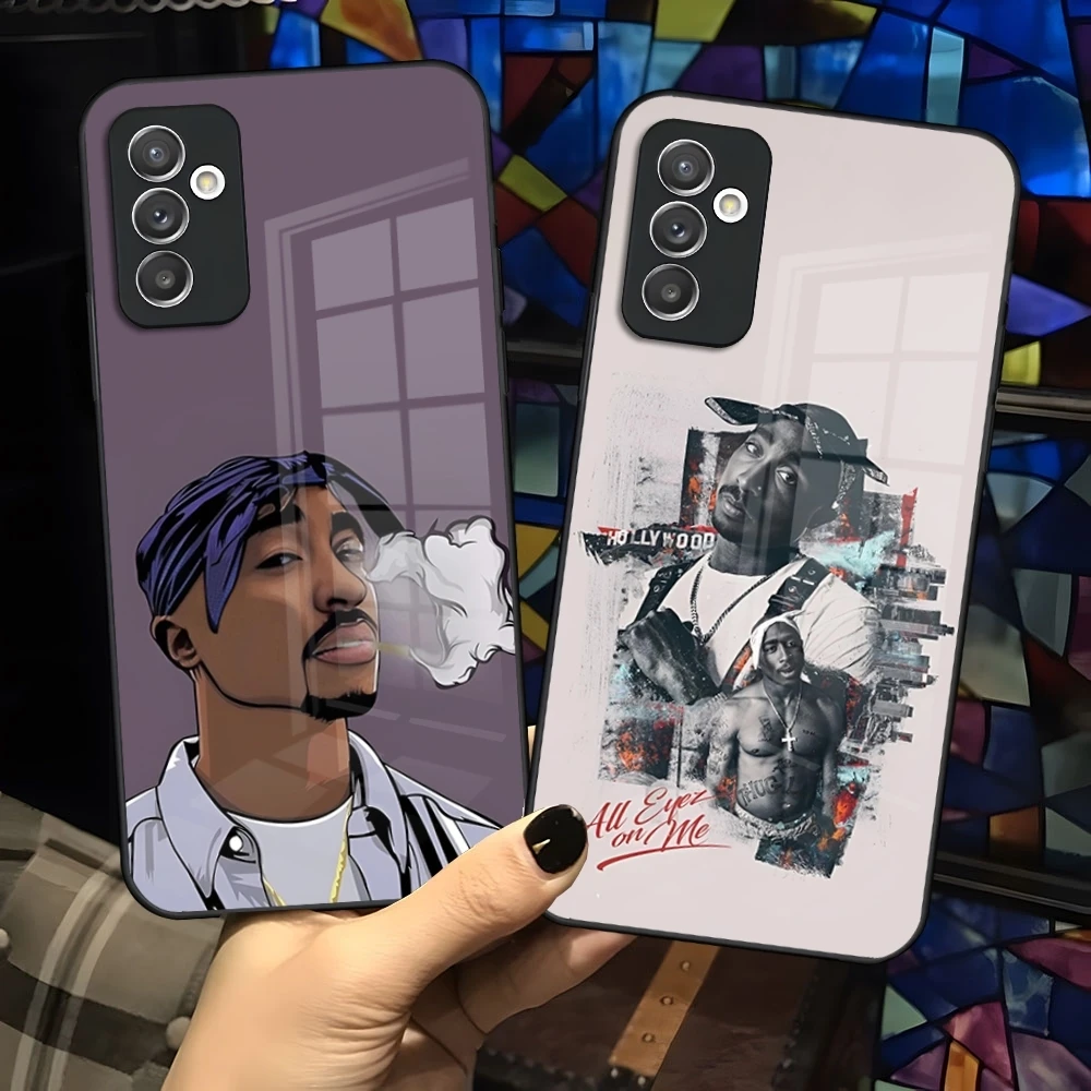 2pac tupac Crown 2 pac Phone Case For Samsung Galaxy S26 S25 S24 S23 S22 S20 S21 Ultra Plus Fe Edge Colored Silver Cover
