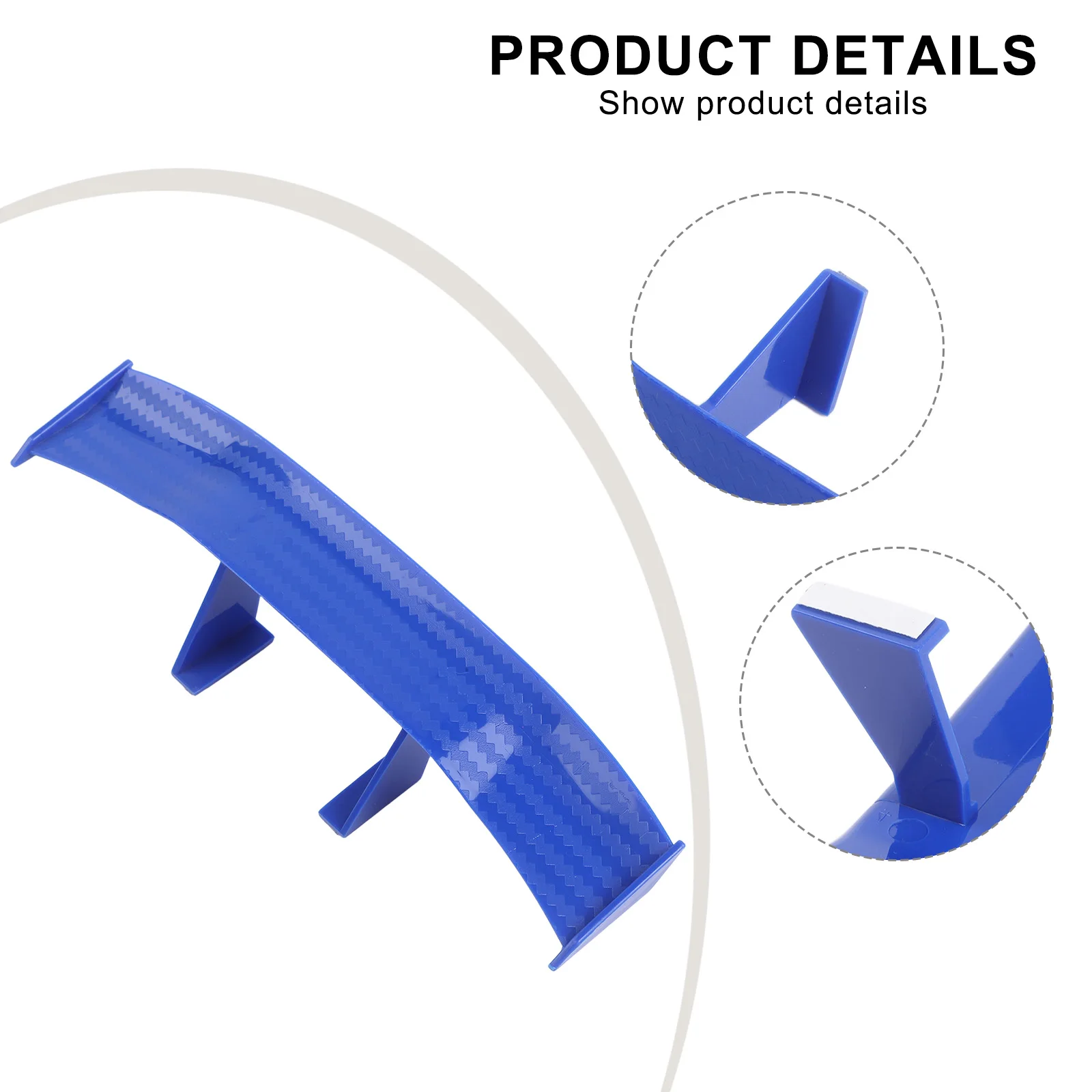 Compact Design Car Rear Spoiler Car Modification White for mini Wing Auto Decoration Unique Look High Universality
