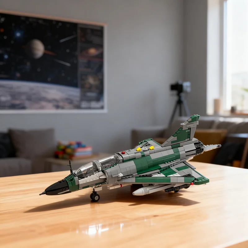 

1269 деталей MOC Dassault MIRAGE D 1, масштаб 1:35, конструктор Creator Expert, архитектурные игрушки, рождественские подарки, развивающие игрушки для детей