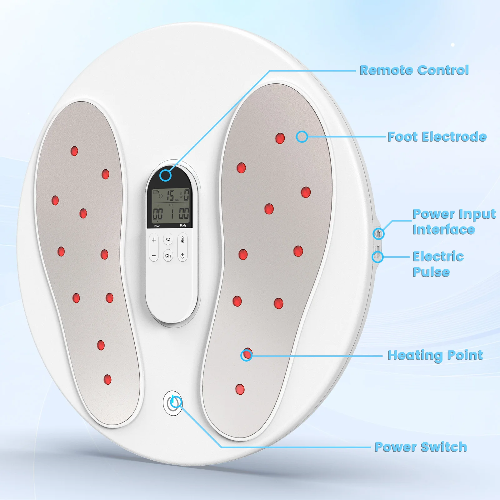 Portable Foot Massager Reduces Fatigue Leg Spa Massage Foot Circulation Booster Vibrating Feature Targeted Leg Joint Relief