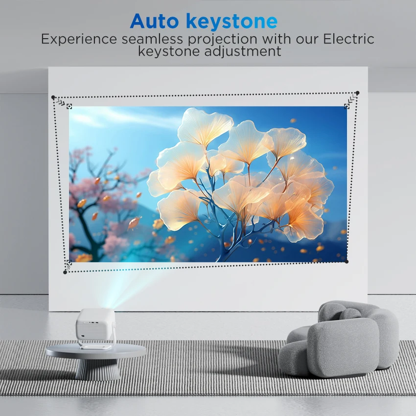 Rigal C35 Smart Projector with Android OS, Auto Focus LCD Projector for Home and Entertainment Use view 3