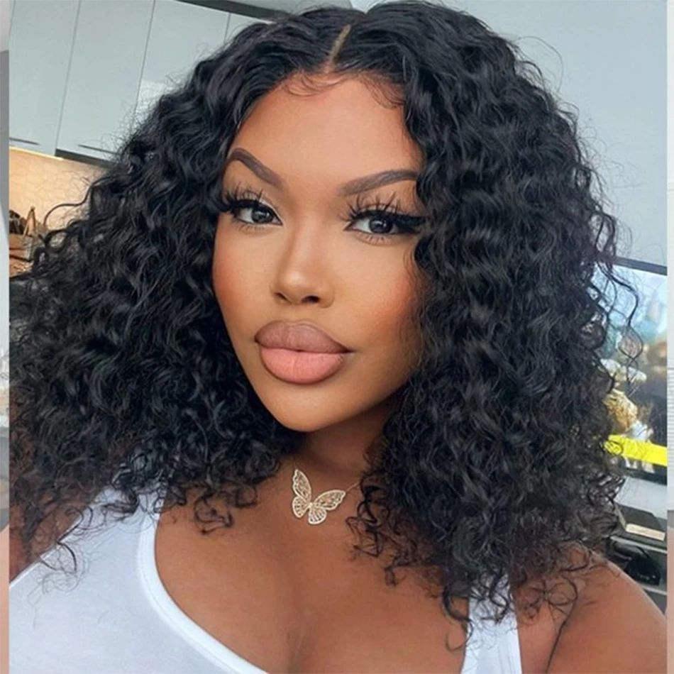 Wear And Go Glueless Bob Wigs Water Wave Lace Front Human Hair Wigs Deep Wave Curly Lace Frontal Wig For Women Wholesale On Sale