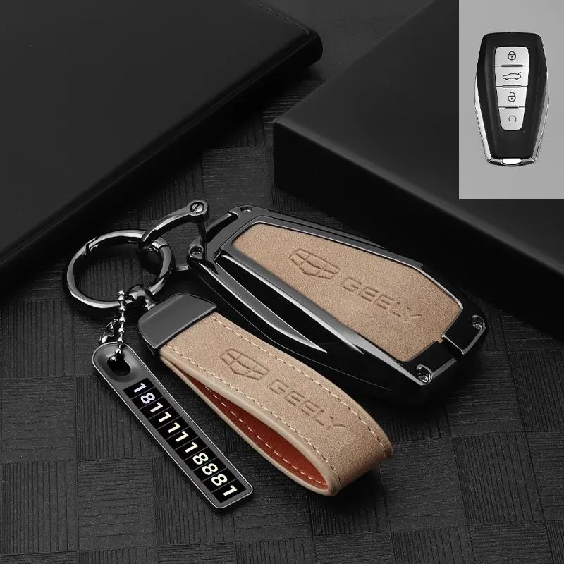 

For Geely Emgrand Car Key Case Star Rui Vision Binyue ICON Star Yue L New Boyue L Luxury Shell Male Accessories for the car