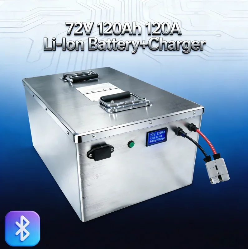 

72V 120Ah 120A Battery with Charger | 6000-8000W High-Capacity Electric Forklift Solution