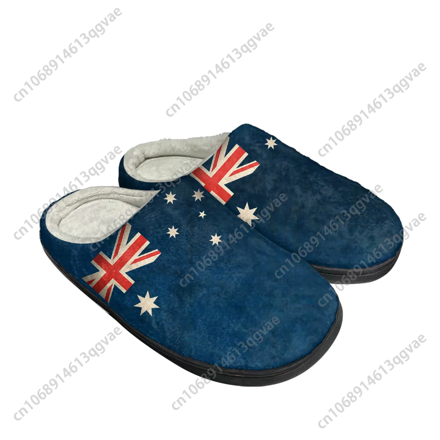 Australian Flag Home Cotton Custom Slippers Mens Womens Sandals Australia Plush Bedroom Casual Keep Warm Shoes Thermal Slipper