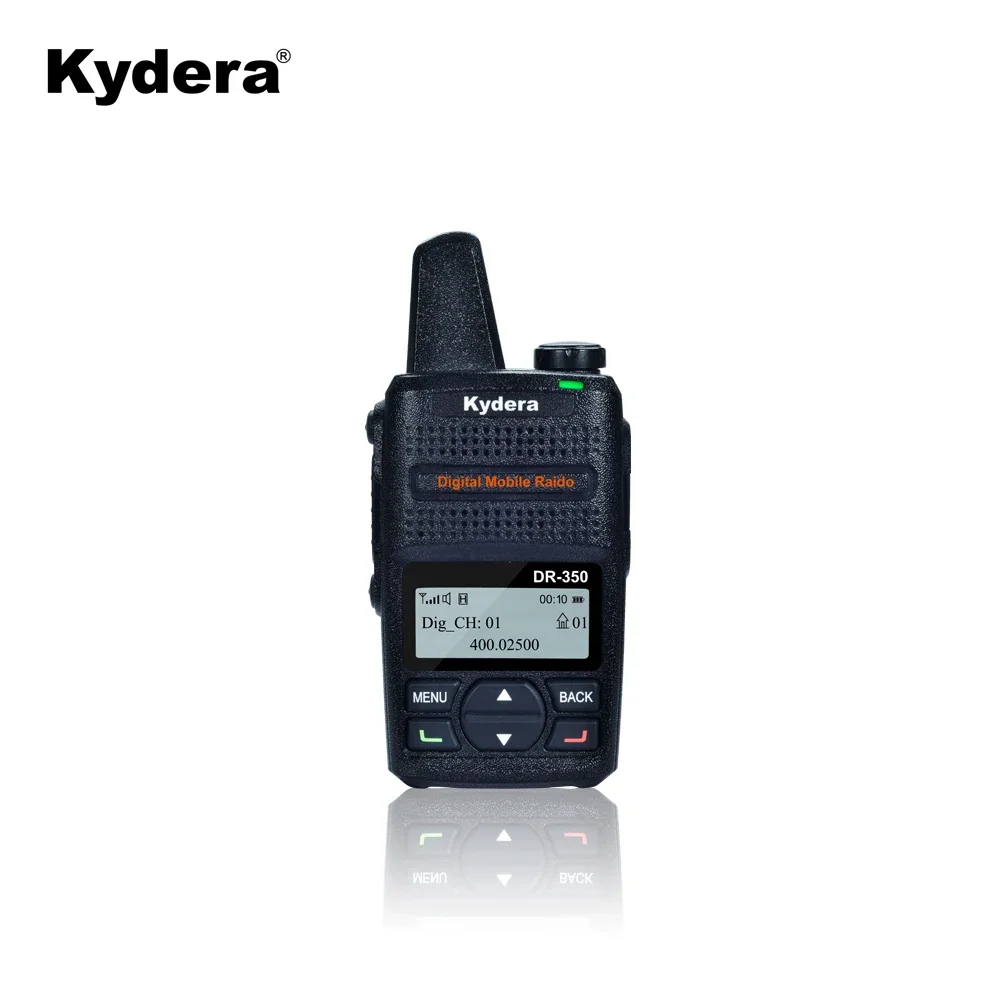 

Kydera CE FCC ROHS Certificated 2W DMR PMR 446 DR-360 Strongest Mini Walkie Talkie VHF UHF Waki Taki Woik Toik