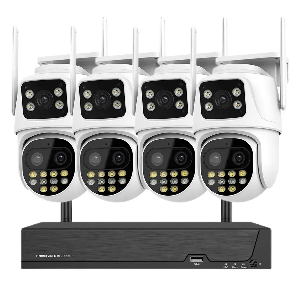 Picture 3: 6mp WIFI NVR KITCctv Outdoor Latest Waterproof Security Wifi Camera Kit Surveillance System Dual Lens Wireless Camera Kit