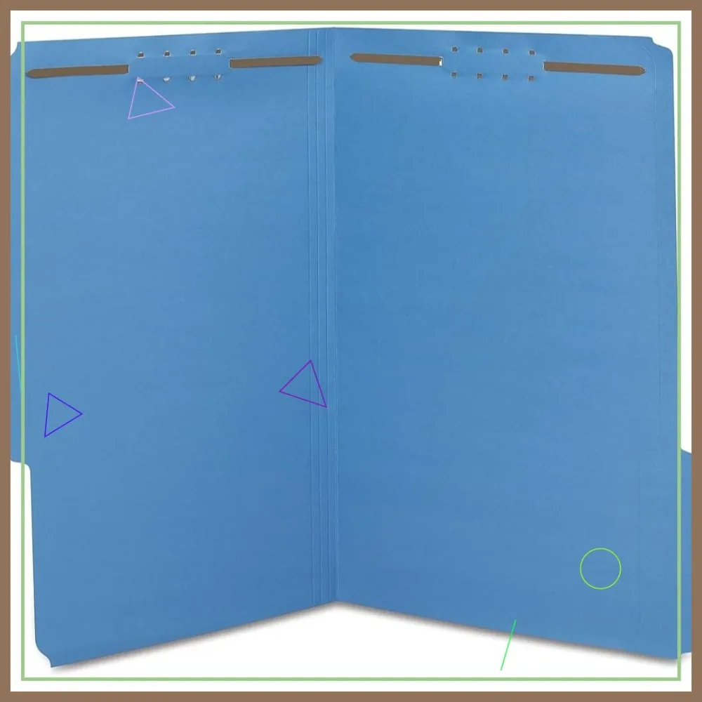 

Legal Size 2-Pocket Classification Folder, 2in Expansion, Dark Blue, 50 Pack