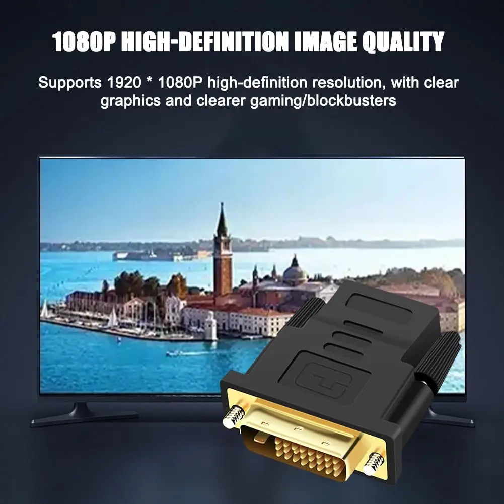 NEW Vention DVI To HDMI Adapter Bi-directional DVI D 24+1 Male To HDMI Female Cable Connector Converter For Projector HDMI To DV