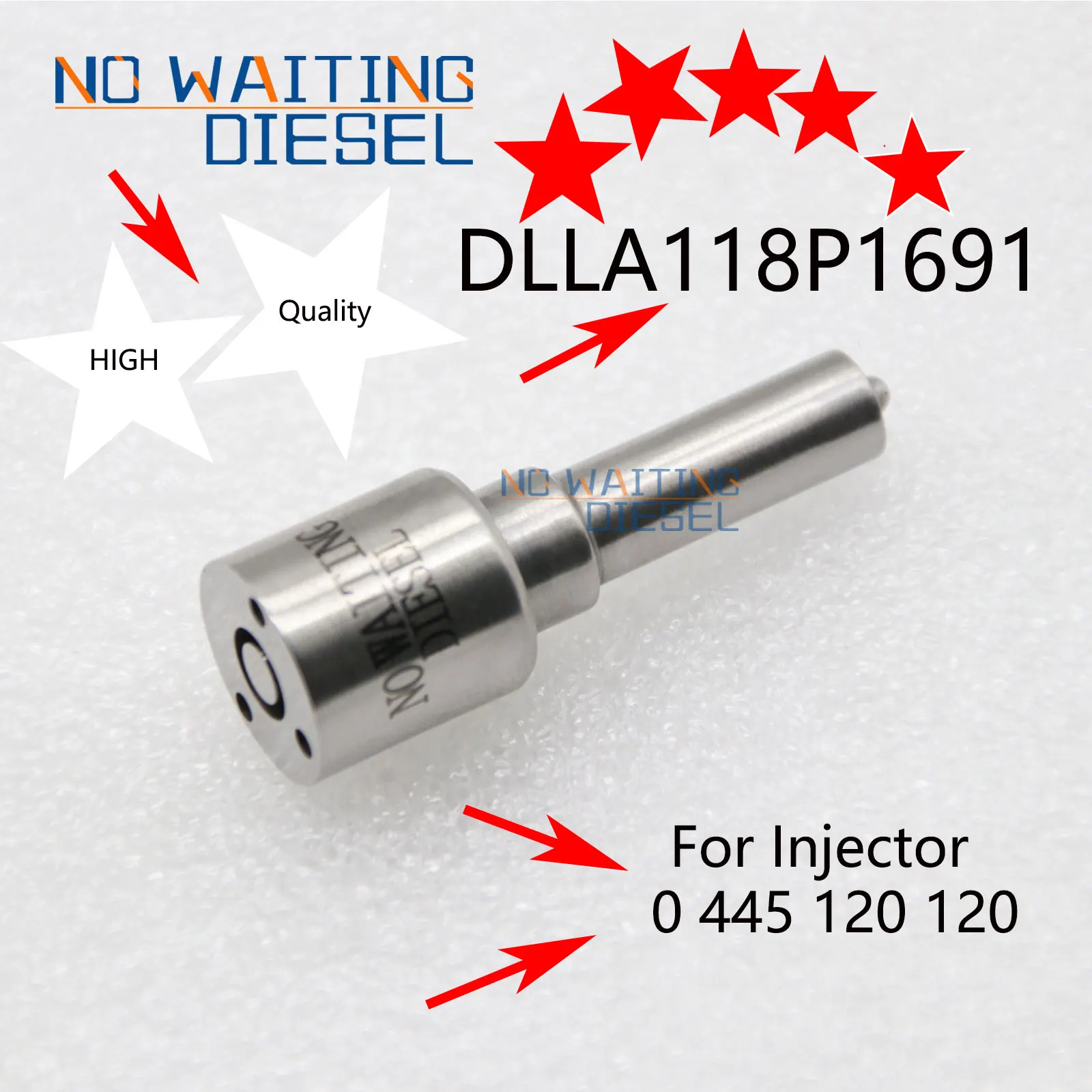 

DLLA118P1691 сопло дизельного двигателя для CUMMINS 4945807 для VW 2T2130201D