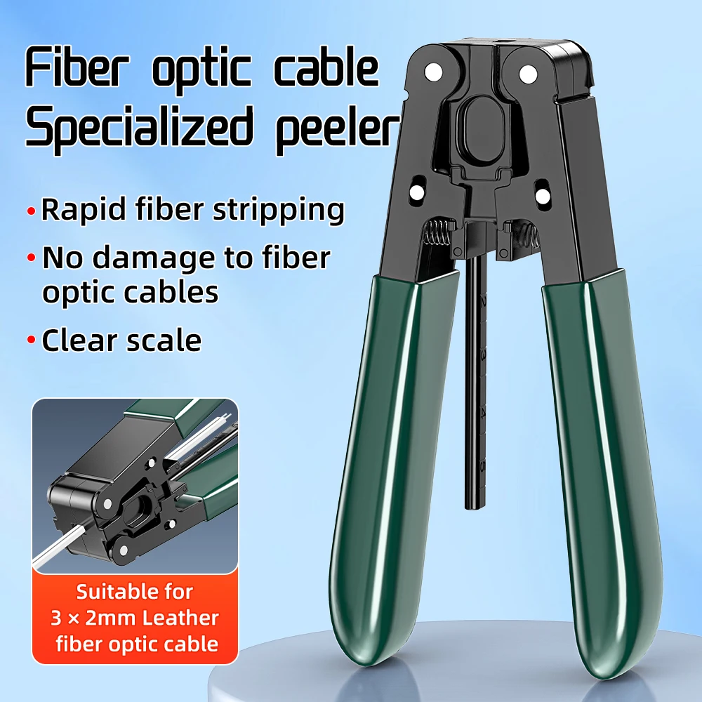 SAIVXIAN Glasvezel Strippen Tool FTTH Glasvezelkabel Stripper Striping Optische Tang Drop Stripper Fiber Kabel Stripper